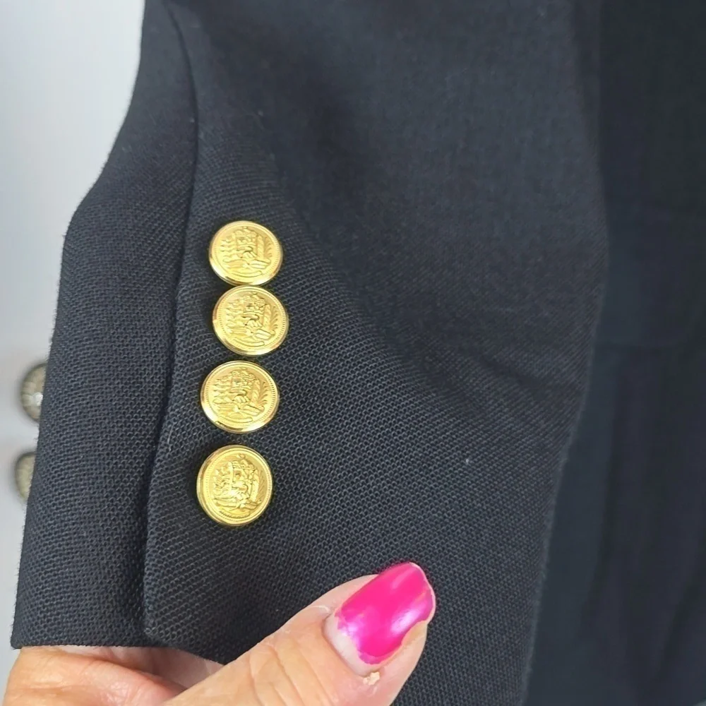 Muldoons |Mens Navy and Brass Suit Jacket Coat Preppy Dressy Sz.42r
